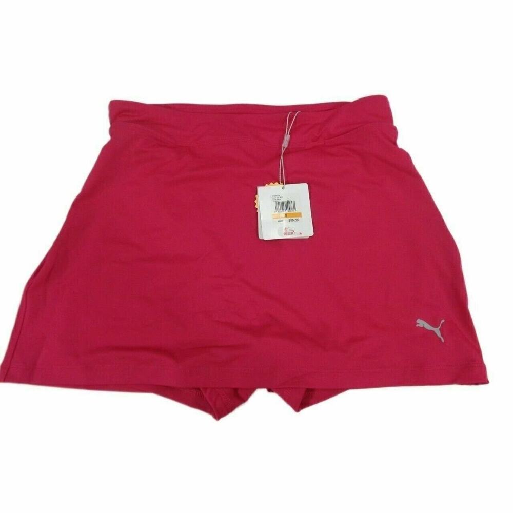 Puma DryCell Women's Solid Knit Golf Skort 14" 572866 Small Pink NWT